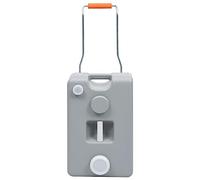 Eleganz Serbatoio acqua da campeggio da 25 l con ruote - Grigio, materiale HD-PE PP, ideale per campeggio e escursioni, robusto e durevole, facile da trasportare, perfetto per le avventure all'aria