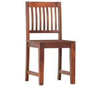 Eleganz Set di 2 sedie da sala da pranzo in legno massello di mango - Sedie durevoli e stabili per soggiorno, sala da pranzo o cucina - Design naturale per un ambiente accogliente