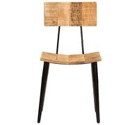 Eleganz Set di 2 sedie da sala da pranzo in legno massello mango, 44 x 40 x 80 cm, robuste e comode per soggiorno, cucina o sala da pranzo, durevoli e naturali