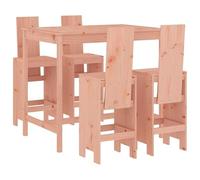 Eleganz Set di 5 bar da giardino in legno massiccio di Douglas - naturale e robusto per terrazza e giardino - perfetto per il divertimento all'aperto