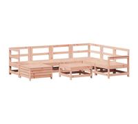 Eleganz Set di 8 divani da giardino in legno massiccio Douglasie - Mobili per esterni durevoli per terrazza e giardino, resistente alle intemperie e facile da pulire