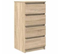 Eleganz Set di mobili da soggiorno in rovere Sonoma, 37,5 x 35 x 76 cm, materiale in legno, elegante e salvaspazio, per piccoli spazi