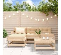 Eleganz Set salotto da giardino in legno di pino massiccio - naturale e durevole per terrazza e giardino - legno non trattato per atmosfera rustica