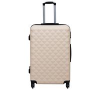 Eleganz Set trolley rigido da 3 pezzi, colore oro, valigetta in ABS per viaggi e vacanze, leggero, durevole e impilabile, ideale per famiglie e affari