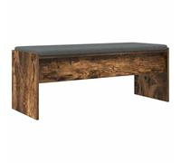 Eleganz Sgabello da toeletta in rovere affumicato 103 x 38 x 40 cm con cuscino - Elegante sgabello per make-up zona durevole e confortevole