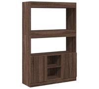 Eleganz Sistema di scaffalatura alta, marrone, effetto rovere, 92 x 33 x 140 cm, in materiale di legno, salvaspazio e durevole, per soggiorno e corridoio