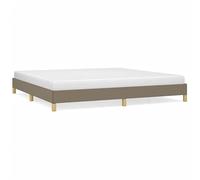Eleganz Struttura del letto senza materasso, 200 x 200 cm, in tessuto tortora, moderna, con stabile sospensione per un sonno riposante, facile da pulire