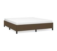 Eleganz Struttura letto 180 x 200 cm senza materasso - Letto in tessuto marrone scuro per camera da letto, stabile e durevole, design moderno per un sonno riposante