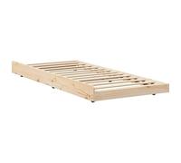 Eleganz Struttura letto in legno massello di pino 100 x 200 cm - Testiera rustica per camera da letto, durevole ed elegante - aspetto naturale per intimità