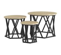 Eleganz Tavolini da tavolo in legno di rovere Sonoma - Pratico tavolo in truciolato per soggiorno, cucina o giardino - Tavolini stabili e durevoli