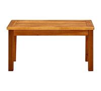 Eleganz Tavolino da giardino 70 x 40 x 36 cm, in legno massiccio di acacia, trattato con olio naturale, durevole e facile da pulire, per terrazza e giardino