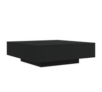 Eleganz Tavolino da salotto, nero, 100 x 100 x 31 cm, in materiale di legno, moderno, durevole e salvaspazio, per piccoli spazi