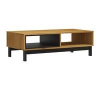Eleganz Tavolino FLAM 100 x 50 x 32,5 cm, legno massello di pino effetto rovere, durevole tavolo da soggiorno per piccoli spazi