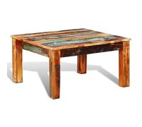 Eleganz Tavolino quadrato in legno anticato - Tavolo da soggiorno rustico in legno riciclato, durevole ed ecologico - ideale per strutture moderne e di campagna