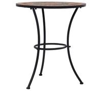 Eleganz Tavolo da bistrot in ceramica a mosaico, 60 cm, per giardino e terrazza, resistente alle intemperie e facile da pulire, elegante mobile da esterno per il vostro lounge