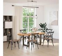 Eleganz Tavolo da pranzo ovale in legno massello, 200 x 100 cm, finemente levigato e laccato chiaro, perfetto per soggiorno e sala da pranzo, durevole ed elegante