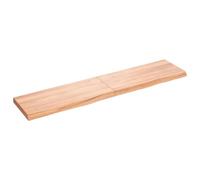 Eleganz Tavolo in legno di quercia massiccio, 180 x 40 x (2-6) cm, naturale e durevole, per cucina, soggiorno o ufficio, trattato con smalto per una cura ottimale