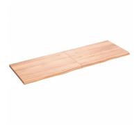 Eleganz Tavolo in legno di quercia massiccio, 180 x 60 x (2-4) cm, naturale e durevole, per cucina, sala da pranzo o ufficio, trattato con smalto per una cura ottimale