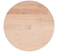 Eleganz Tavolo rotondo Ø 30 x 1,5 cm - legno massello di rovere non trattato - piano del tavolo naturale per cucina, soggiorno o giardino - sostenibile e durevole