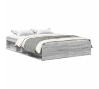 Eleganz Telaio letto grigio 140 x 200 cm Sonoma - Moderno letto con struttura a sospensione stabile, ideale per camera da letto in grigio, durevole e facile da montare