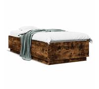 Eleganz Telaio letto in legno massello 100 x 200 cm - Telaio letto in legno massiccio per camera da letto, robusto e durevole, letto con spazio sotto il letto, design moderno per un sonno riposante