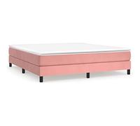 Eleganz Telaio letto rosa 180 x 200 cm velluto - Moderno letto matrimoniale con rivestimento in velluto per camera da letto, durevole e confortevole - Soluzione elegante per un sonno riposante