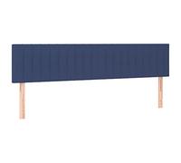 Eleganz Testate 2 pezzi blu 80x5x78/88 cm tessuto - Alta qualità per camera da letto, durevole e confortevole - Complemento ideale per il tuo letto