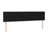 Eleganz Testate 2 pezzi, colore nero, 80 x 5 x 78/88 cm, in tessuto, di alta qualità, per camera da letto, durevole e confortevole, migliora il comfort e lo stile