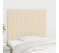 Eleganz Testate 2 pezzi crema 80 x 5 x 78/88 cm tessuto - Rivestimento per letto di alta qualità per camera da letto, facile da pulire e durevole - Complemento perfetto per il vostro letto