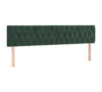 Eleganz Testate 2 Pezzi Verde Scuro 90x7x78/88 cm Velluto - Lussuoso travestimento per camera da letto, Durevole ed elegante - Soluzione perfetta per il comfort