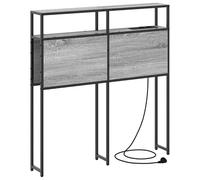 Eleganz Testiera a parete Sonoma 75 cm in grigio in legno - Soluzione salvaspazio per camera da letto piccola