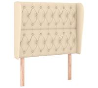 Eleganz Testiera con orecchie 103x23x118/128 cm - Testiera in tessuto di lusso per letti, comodo poggiatesta con orecchie per camera da letto, design moderno per un sonno riposante