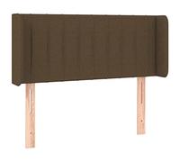 Eleganz Testiera con orecchie marrone scuro, 83 x 16 x 78/88 cm, testa letto per camera da letto, rivestimento in tessuto di alta qualità, durevole ed elegante, complemento perfetto per il tuo letto