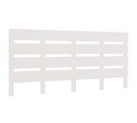 Eleganz Testiera in legno massello di pino 150 x 3 x 80 cm - Testiera bianca per camera da letto, durevole e naturale | Si adatta a qualsiasi telaio del letto | Design elegante per una vita moderna