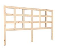 Eleganz Testiera in legno massello di pino 165,5 x 4 x 100 cm, naturale e durevole, per camera da letto, risolve il problema con testiere piatte, sano ed elegante