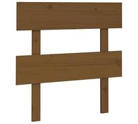 Eleganz Testiera in legno massello di pino marrone miele 78,5 x 3 x 81 cm - Testiera di alta qualità per camera da letto durevole e naturale