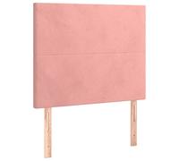 Eleganz Testiera in velluto rosa, 80 x 5 x 78/88 cm, 2 pezzi - Testiera di lusso per letti, testiera in velluto di alta qualità, migliora il comfort e lo stile di vita