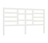 Eleganz Testiera per letto bianco 186 x 4 x 104 cm in legno massello di pino - naturale e durevole - perfetta per camera da letto e camera degli ospiti