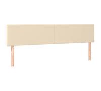 Eleganz Testiere 2 pezzi crema 80 x 5 x 78/88 cm tessuto - Rivestimento letto di alta qualità per camera da letto, durevole e facile da pulire - Complemento perfetto per il tuo letto
