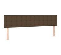 Eleganz Testiere 2 pezzi marrone scuro 80 x 5 x 78/88 cm tessuto - Testate per letto di alta qualità per camera da letto, durevole ed elegante - Complemento perfetto per il design del letto