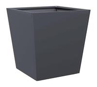 Eleganz Vaso per piante in acciaio laminato a freddo, 40 x 40 x 40 cm, antracite, robusto e resistente alle intemperie, per giardino, terrazza o balcone, ideale per piante di tutti i tipi