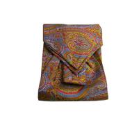 Eleganza ASCOT UOMO giallo SETA FOULARD DIS CASHMERE bordeaux silk cashe col