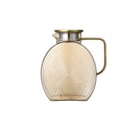 Eleganza Brocca for acqua da frigorifero grande da 2500 ml con coperchio, bottiglie d'acqua resistenti al calore, brocca in vetro for acqua calda/fredda per tè ghiacciato
