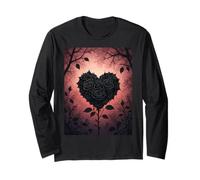 Eleganza Gotica di Amore Complessità Maglia a Manica