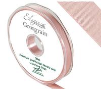 Eleganza - Nastro in grosgrain di alta qualità, satinato, oro rosa, 11 x 11 x 1 cm