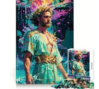 Eleganza Olimpica︰ Il Tranquillo Regno di Poseidone Puzzle da 1000 pezzi per adolescenti Puzzle di memoria Sollevamento Leggero Rilassante Immagine Assemblaggio (38x26cm)