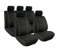 Kit completo coprisedili fodere auto universali poliestere Elegance. Blu