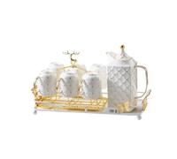 Eleganza Set di tazze d'acqua for gli ospiti del soggiorno di casa Tazza di acqua potabile Utensili for l'acqua Bollitore for l'acqua Tazza da tè Set da tè per tè ghiacciato