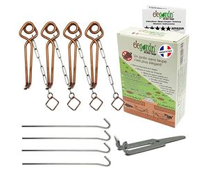 elegardn Kit completo 4 trappole per talpe topo campagnolo arvicola Tipo Putange rigido Alta qualità utilizzata da professionisti realizzato in Francia