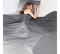 Elegear Coperta di Estiva Rinfrescante, Giapponese Arc-Chill 3.0 Q-Max>0.5 Cooling Blanket in Fibra Fresca per Letto Divano Viaggio Traspirante Leggero Doppia Faccia Coperta 200x220cm, Grigio Graduale